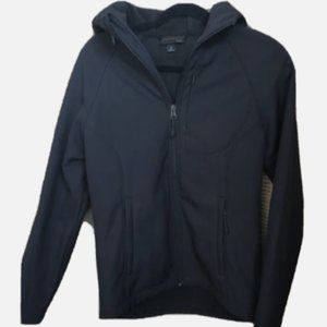 COAT JACKET BLACK S SMALL 3 4 5 6 HOODED HOODIE ZIPPER WINTER CLOTHING WOMEN'S